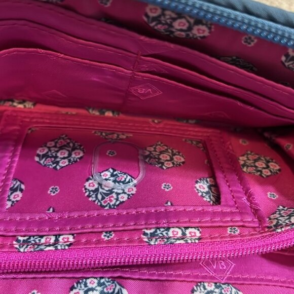 Vera Bradley RFID Zip-Around Georgia Wallet, Geo Medallion pattern - Picture 9 of 11